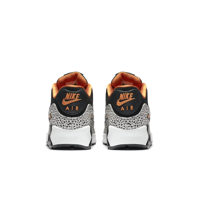 Nike Air Max 90 Safari (GS) Summit White/Black-Clay Orange (820340-100)