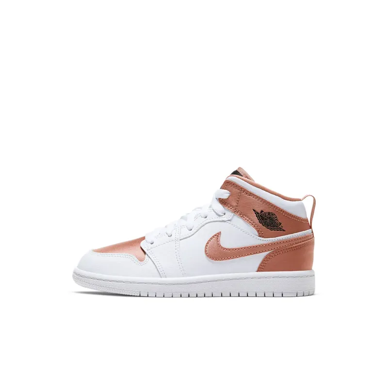 Jordan 1 Mid White Rose Gold (640737-190)