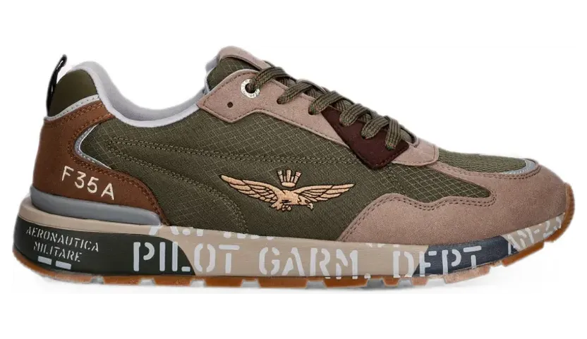 Aeronautica Militare logo-embroidered panelled “Green” (261SC0276UCT04327)