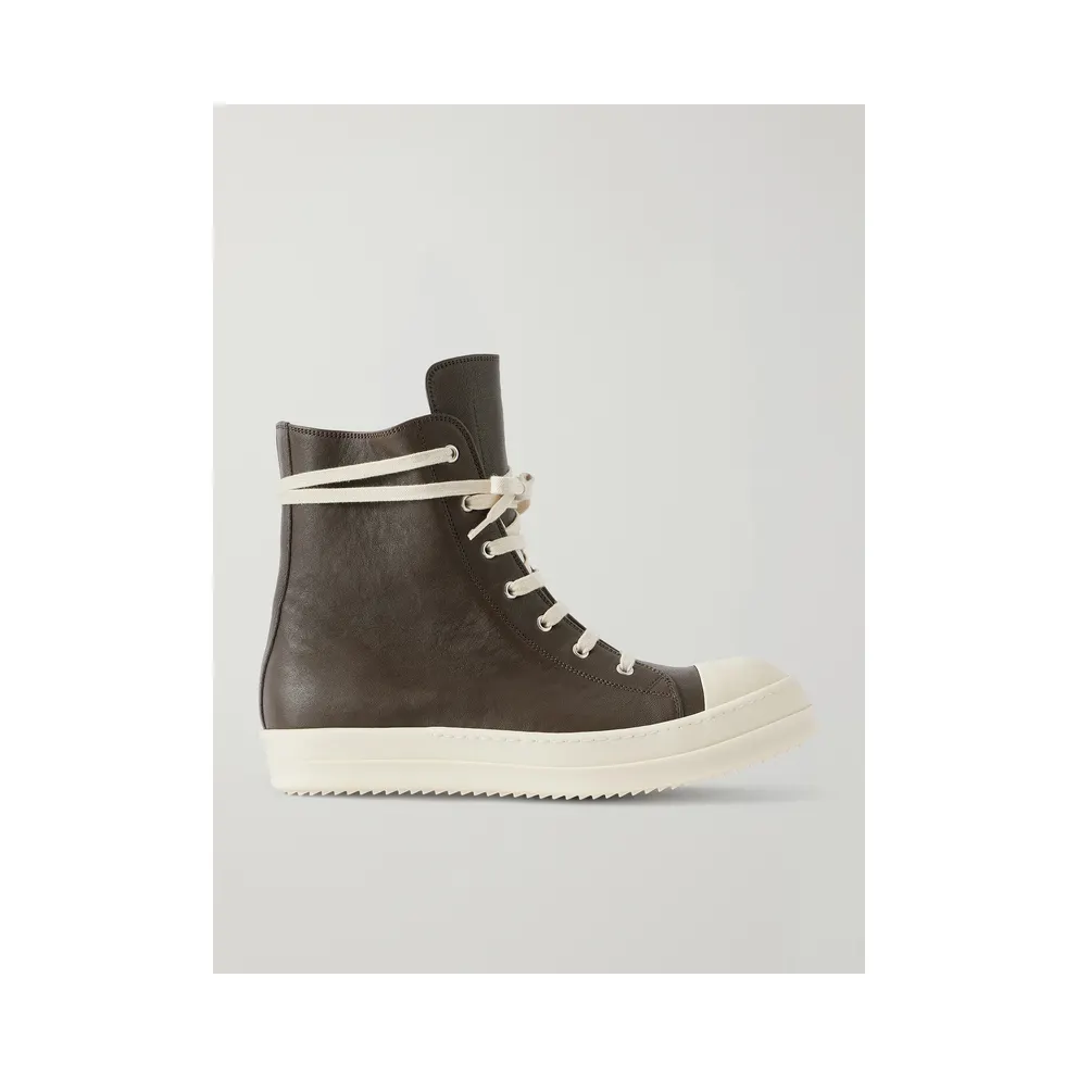 Rick Owens Sneaks Leather Brown (RR02F4890)