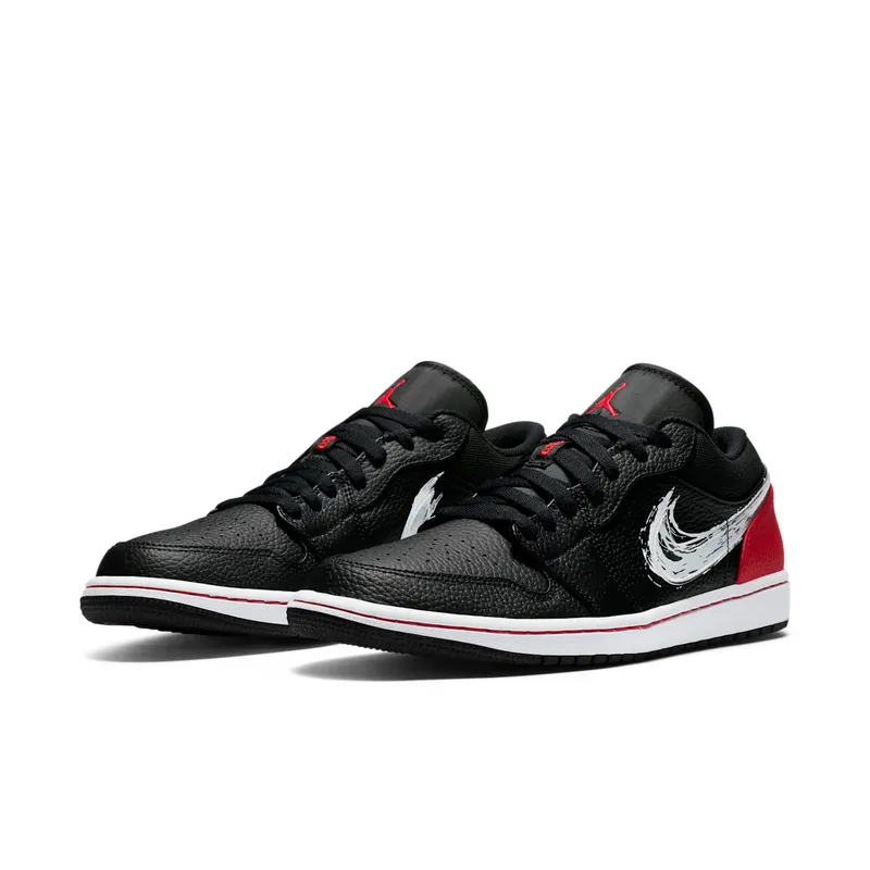 Air Jordan 1 Low SE Brushstroke Black (2020) (DA4659-001)