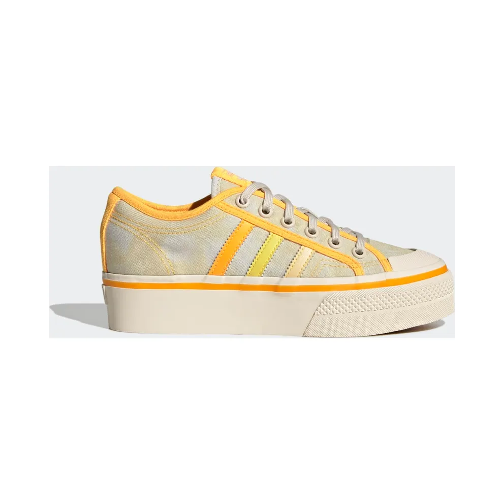 Adidas Nizza Platform Almost Yellow / Orange Tint / Wonder White (GX4607)