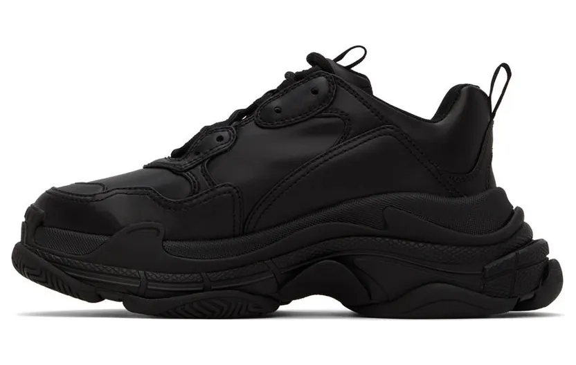 Balenciaga Black Triple S Low-Top Sneakers (536737-W2FA5-1000) (3)