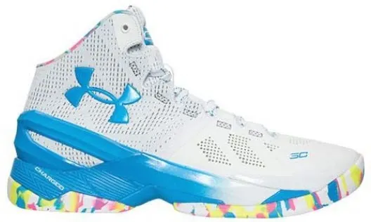 Under Armour UA Curry 2 Birthday White/Mojo Pink-Electric Blue (1259007-103)