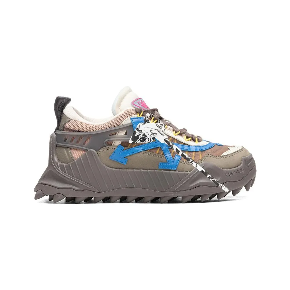 Off-White Grey and Blue Odsy-1000 Low-Top Sneakers (OMIA139R21FAB0010945)