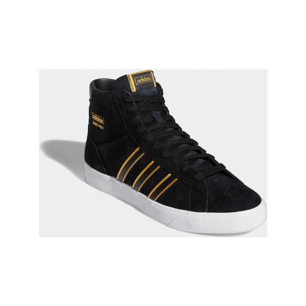 adidas Basket Profi Core Black / Cloud White / Gold Metallic (FX8334)