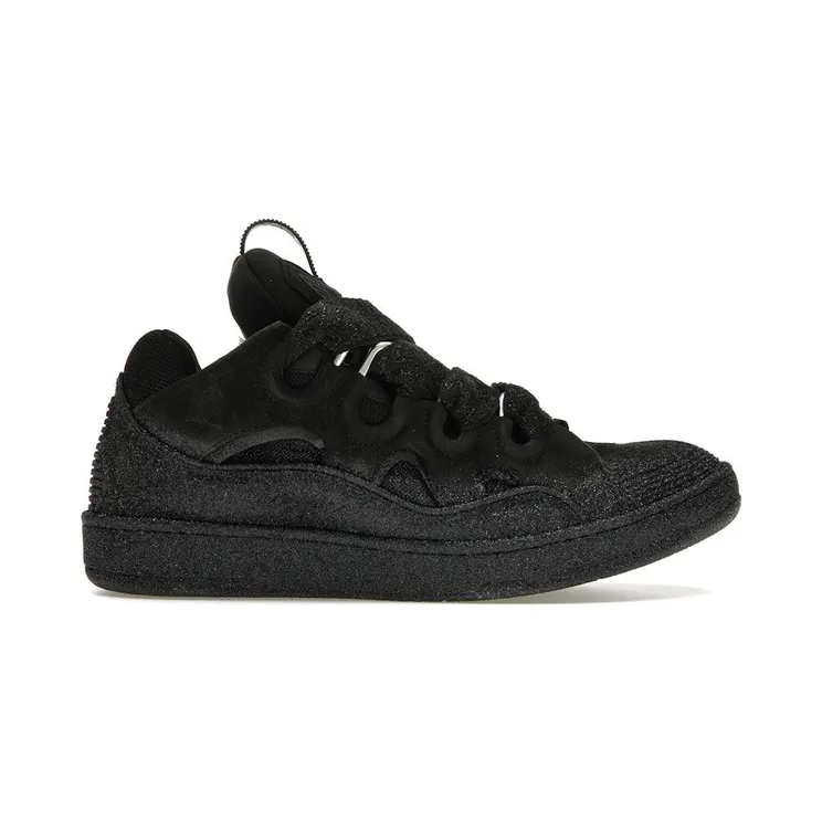Lanvin Leather Curb Black Glitter (FMSKRK11GLITA23 1010)