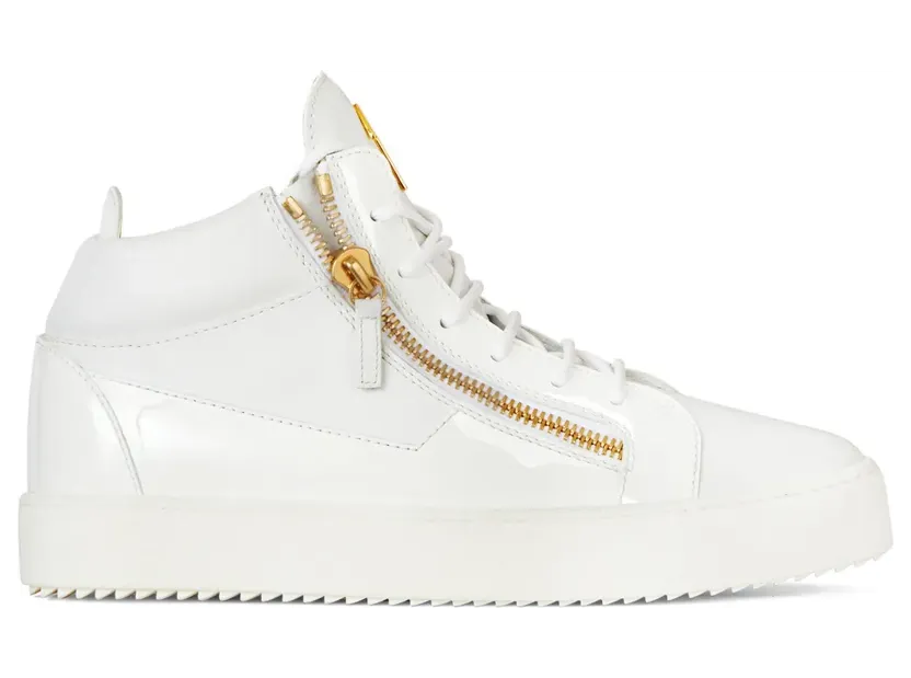 Giuseppe Zanotti Kriss leren mid-top sneakers – Wit (RU00011004)