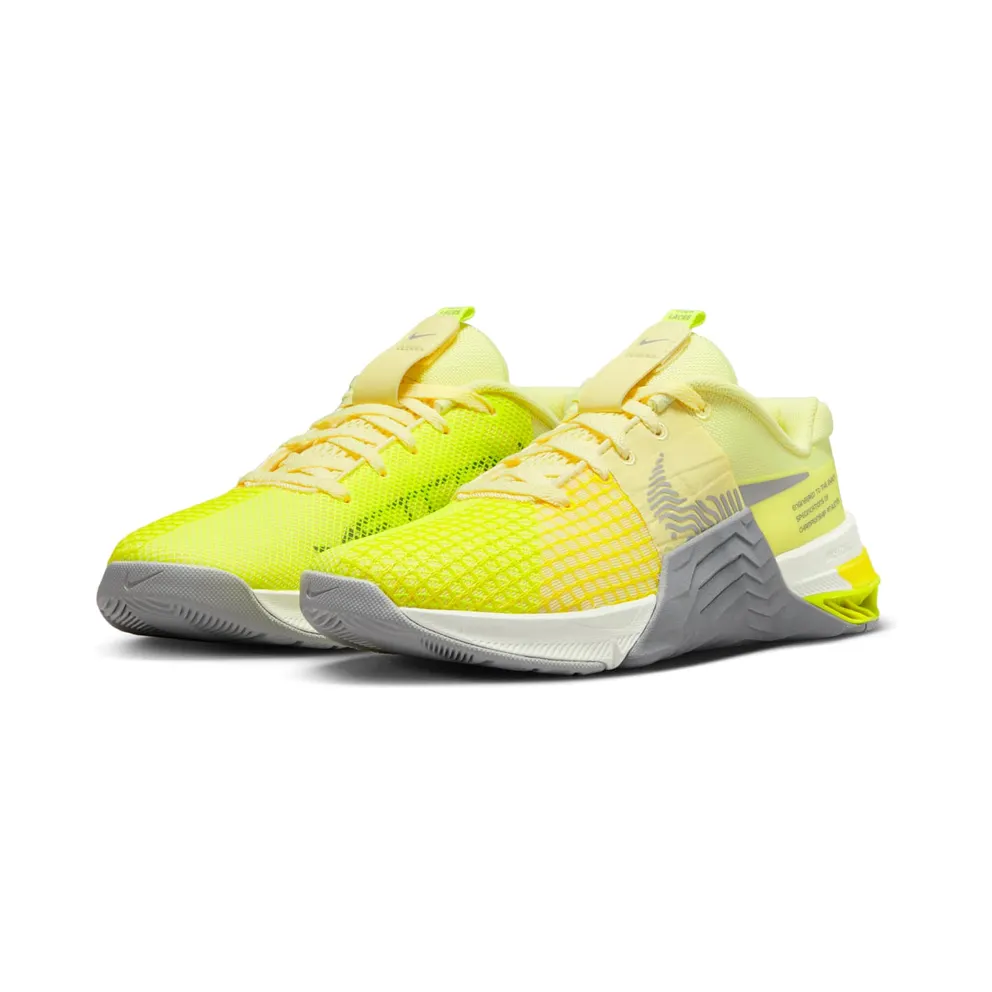 Nike Metcon 8 “Citron Tint / Cool Grey / Summit White / Light Smoke Grey” (DO9327-801)