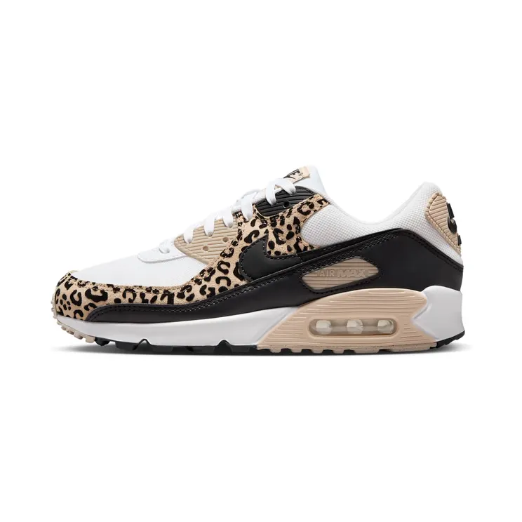 Nike Air Max 90 Leopard “White / Sand Drift / Hemp / Black” (IF1619-100)