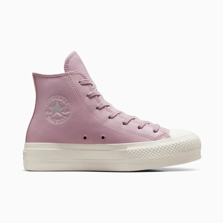 Converse Chuck Taylor All Star Lift Platform Leather Phantom Violet/egret/zilver