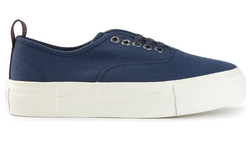 EYTYS canvas lace up trainers – Blauw (MOTHER)