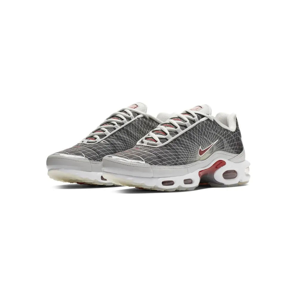 Nike Air Max Plus Wave Grid Grey Neutral Grey/White-Varsity Red (BV1983-001)