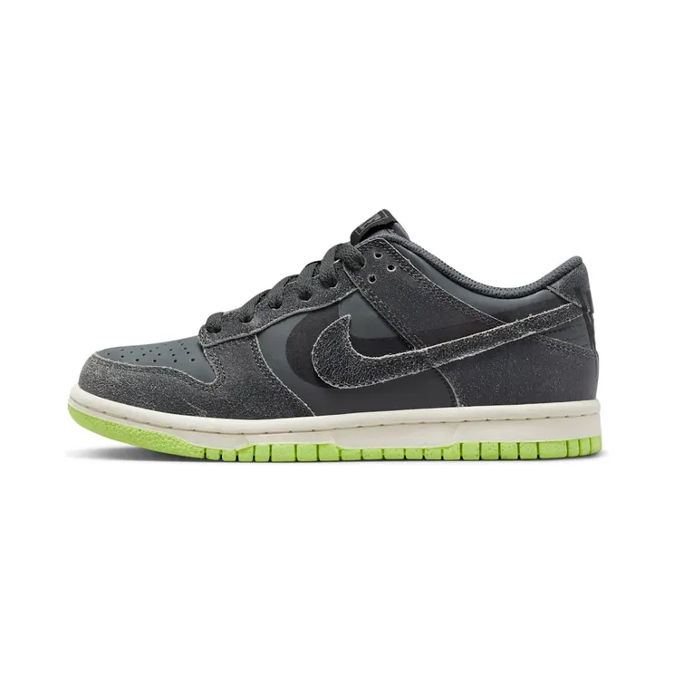 Nike Dunk Low SE GS Halloween – Cauldron “Iron Grey / Ghost Green / Scream Green / Phantom” (DQ6215-001)