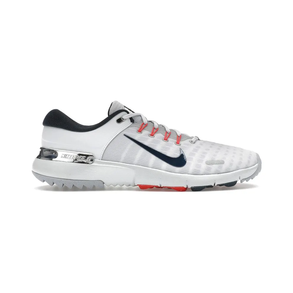 Nike Free Golf Pure Platinum Light Crimson Wolf Grey Armory Navy (FZ8795-001)