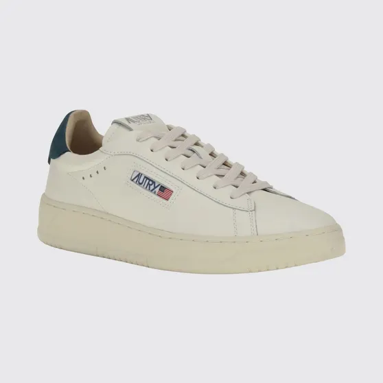 Autry Dallas Low Bicolor Smooth Calfskin Sneakers with Logo Blue (ADLMMR25)