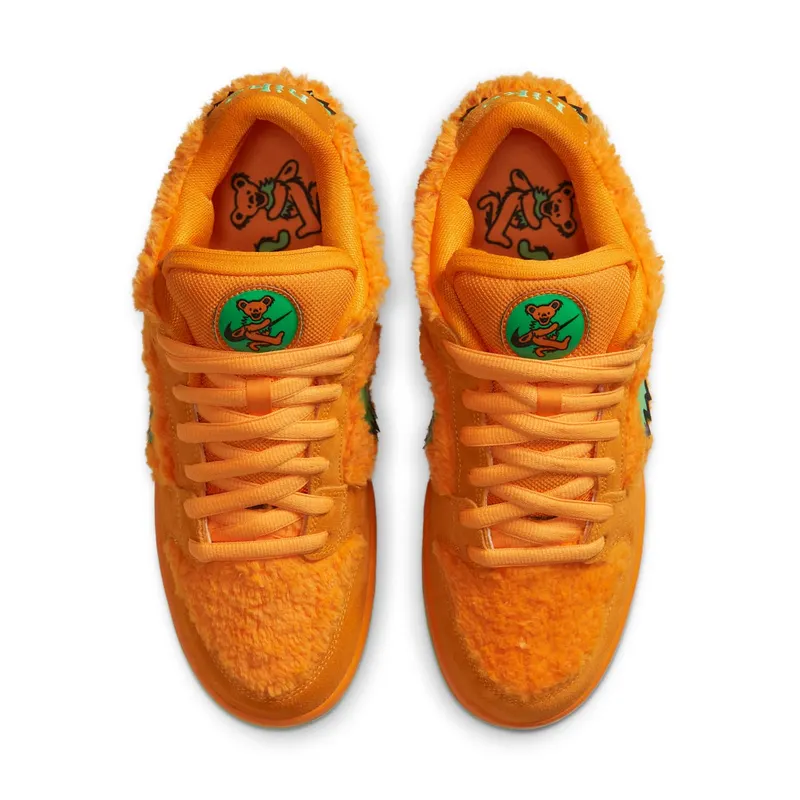 Nike SB Dunk Low Grateful Dead Bears Orange Bright Ceramic/Green Spark (CJ5378-800)