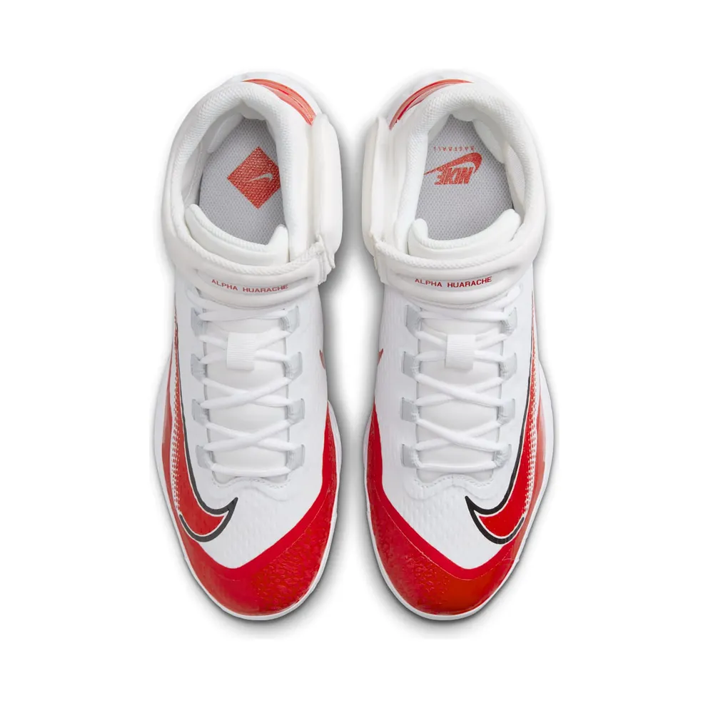 Nike Alpha Huarache Elite 4 White University Red (FD2744-105)