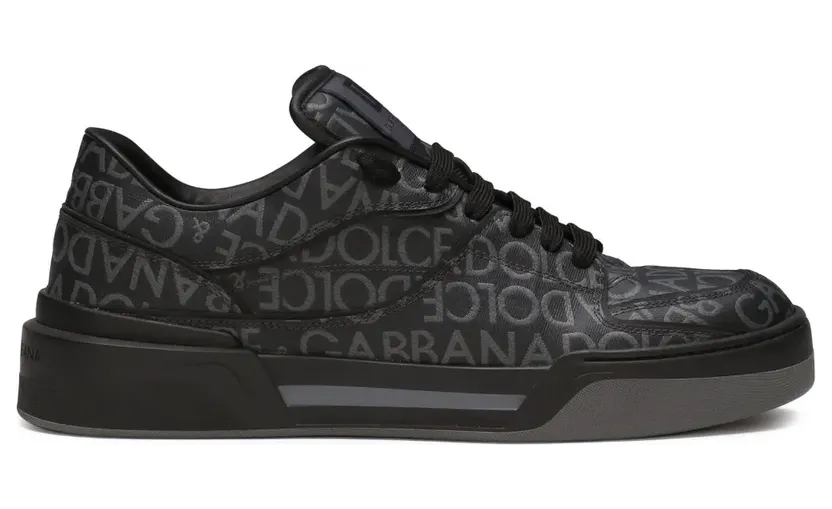 Dolce & Gabbana New Roma sneakers met jacquard – Zwart (CS2036AM924)