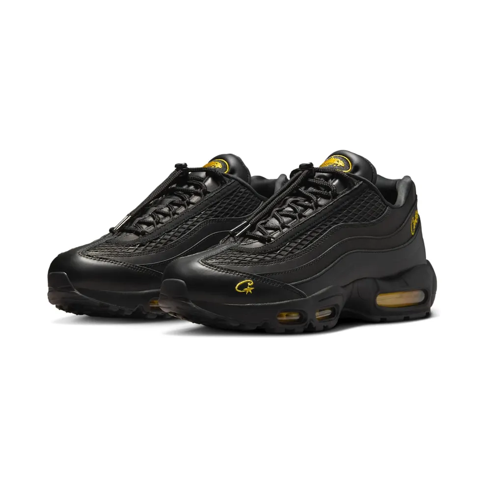 Nike x Corteiz Air Max 95 “Black/Black/Tour Yellow” (FB2709-003)