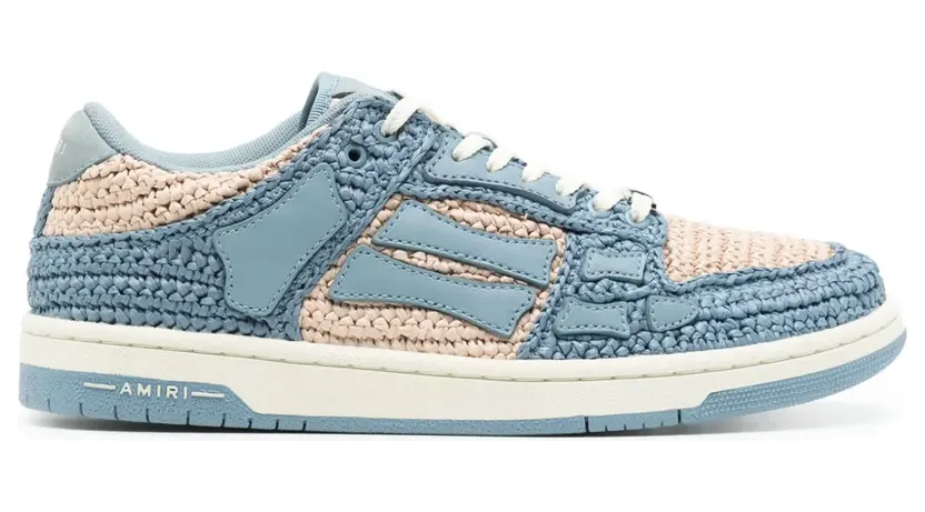 Amiri Skel aus gewebtem Bast “Blue” (AMFOSR1012)