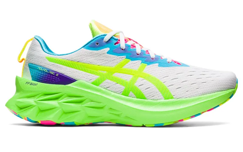 ASICS Novablast 2 White Safety Yellow (1011B418-100)