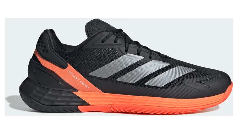 Adidas Defiant Speed 2 Tennisschoenen Core Black / Core Black / Lucid Orange (KI5999)