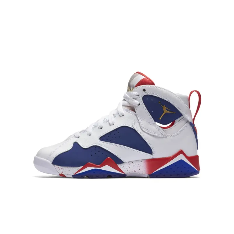 Jordan 7 Retro Tinker Alternate (GS) White/Metallic Gold Coin-Deep Royal Blue (304774-123)