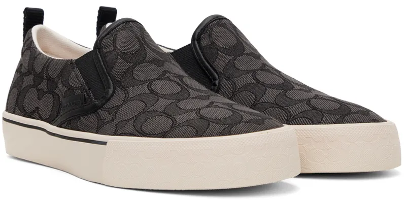 Coach 1941 Black Jacquard Skate Slip-On (CA909 CQ/BK)