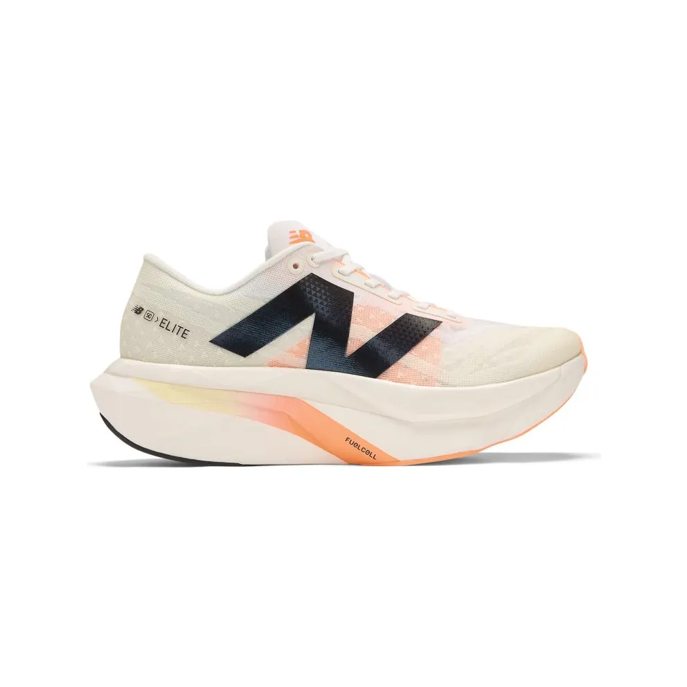 NEW BALANCE FuelCell SuperComp Elite v4 “White / Angora / Hot Mango” (WRCELCW4)