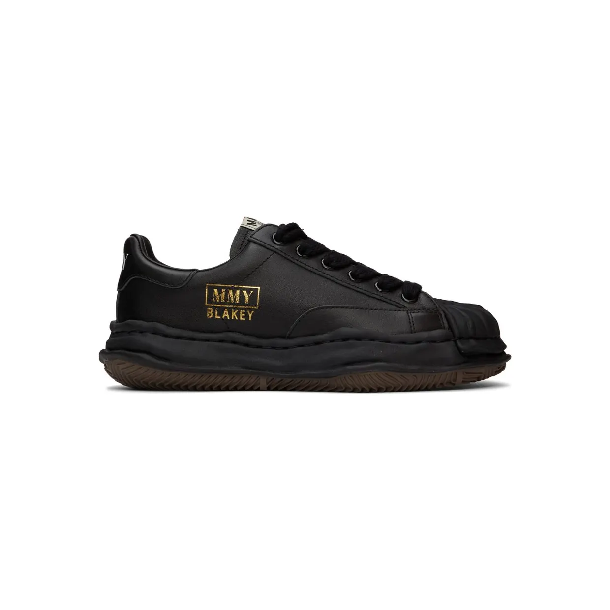 Miharayasuhiro Black Leather Blakey OG Sneakers (A06FW702)