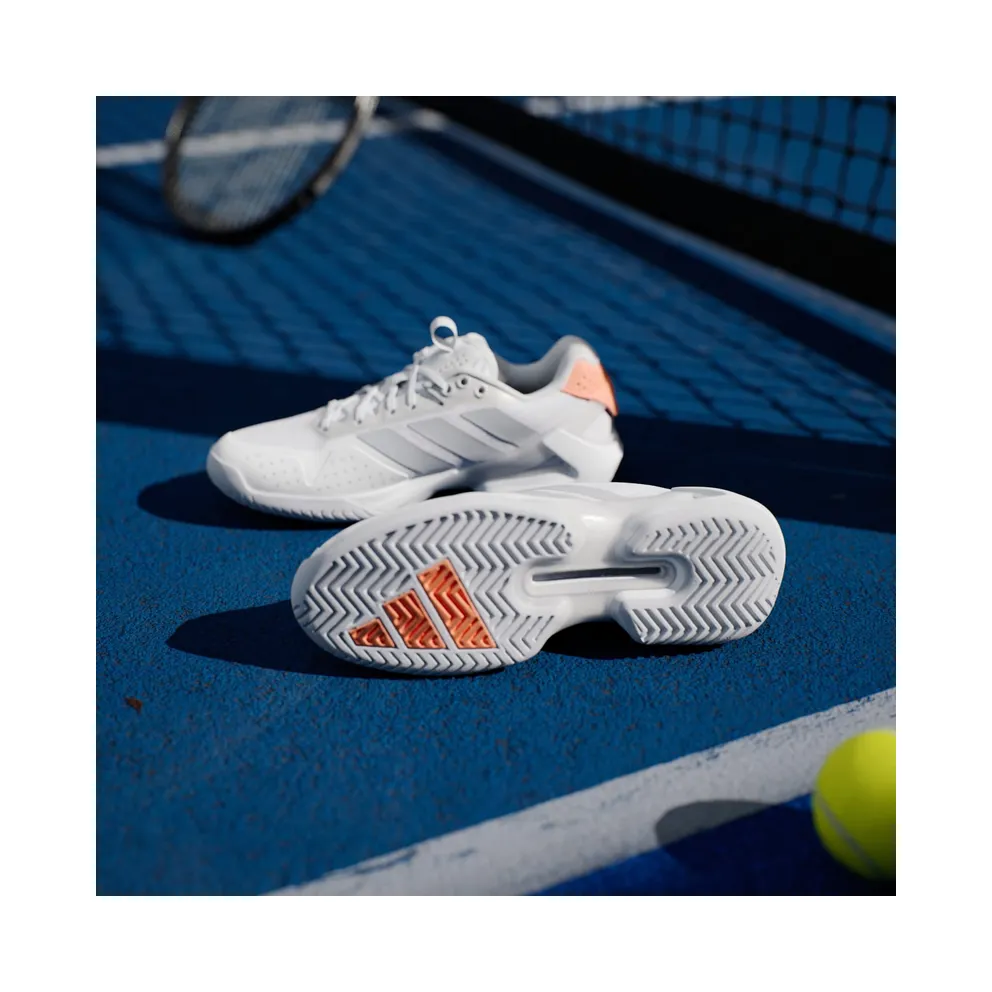 Adidas adizero Ubersonic 5 Tennis Cloud White / Halo Blue / Beam Orange (JR1755)