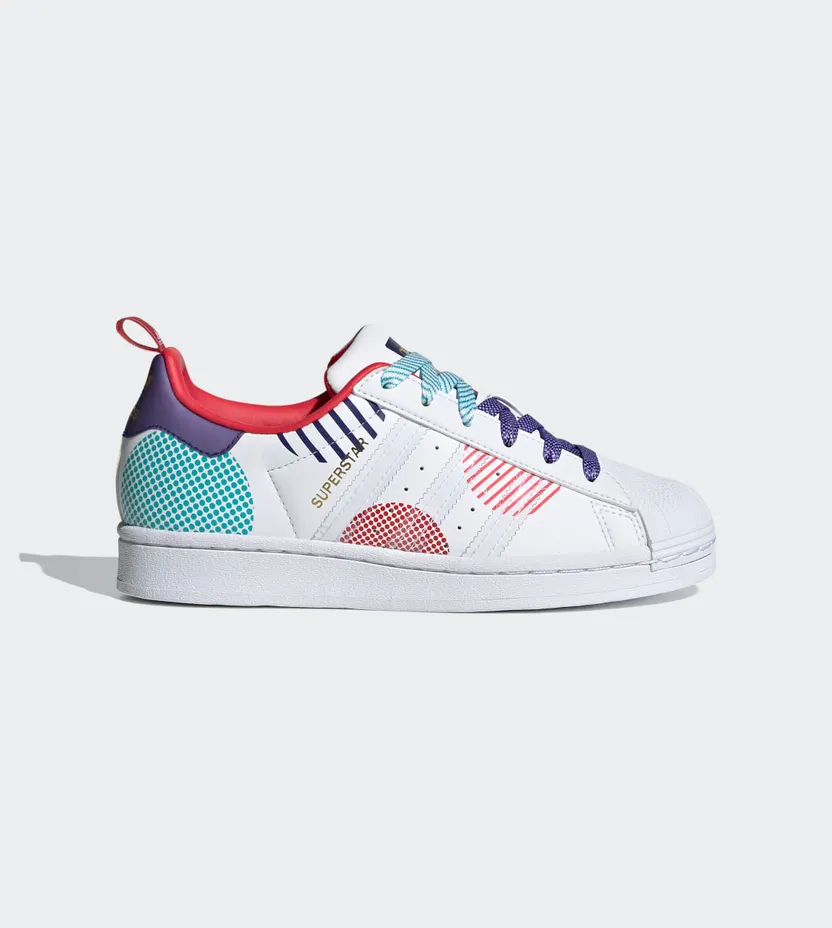 Adidas Superstar J ‘Chinese New Year – Year Of The Ox Polka’ Cloud White/Cloud White/Collegiate Purple (GZ7349)