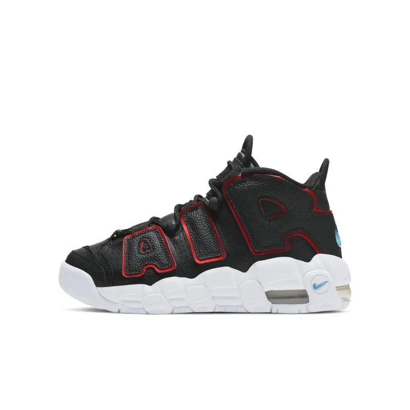 Nike Air More Uptempo Black Fusion Red (GS) (DJ4610-001)