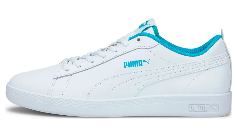 Puma Smash v2 leren Blauw/Wit (365208-27)