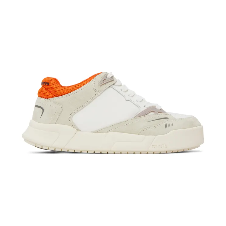 Heron Preston White & Orange Low Key Sneakers (HWIA030F22LEA0012001)