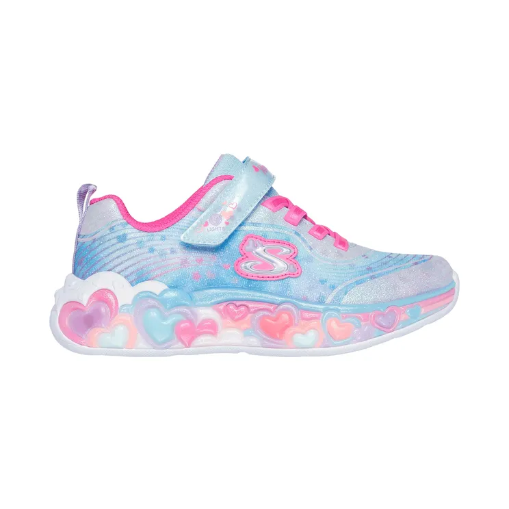 Skechers S-Lights Eternal Heart Lights “Light Blue” (302696LLBMT)