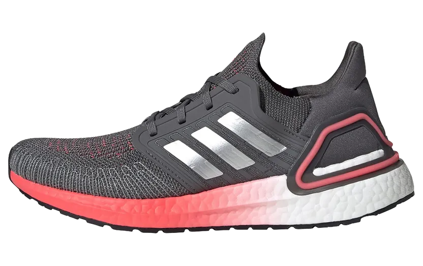adidas Ultraboost 20 Grey Five / Silver Metallic / Signal Pink (FV8347)