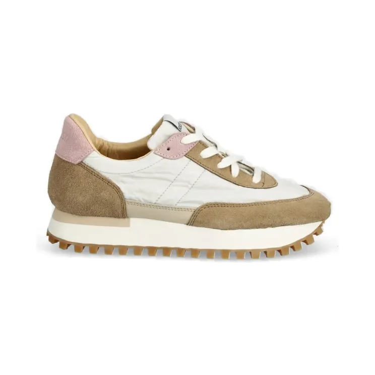 Novesta Marathon Runner sneakers met vlakken – Beige (N379002OFWRUG001)