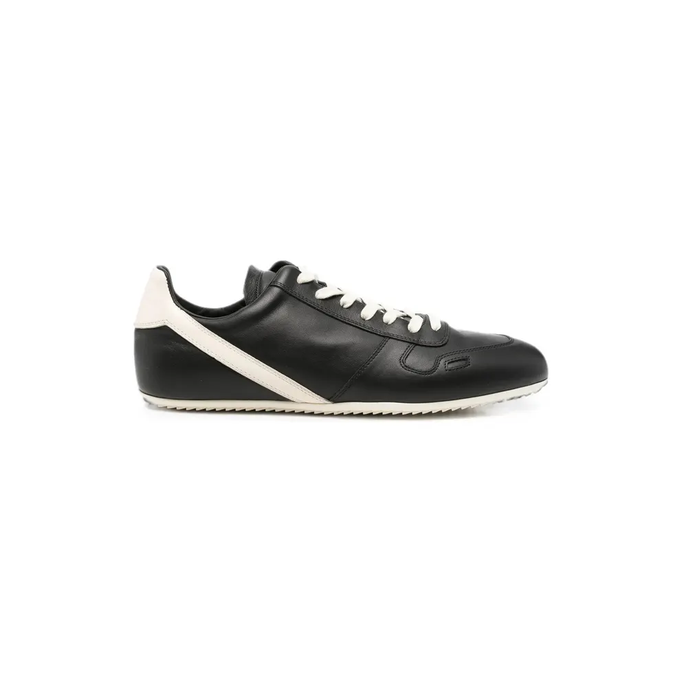 Rick Owens Lace-up Fastening Leather “Black” (RU02F4889 LCO 911)