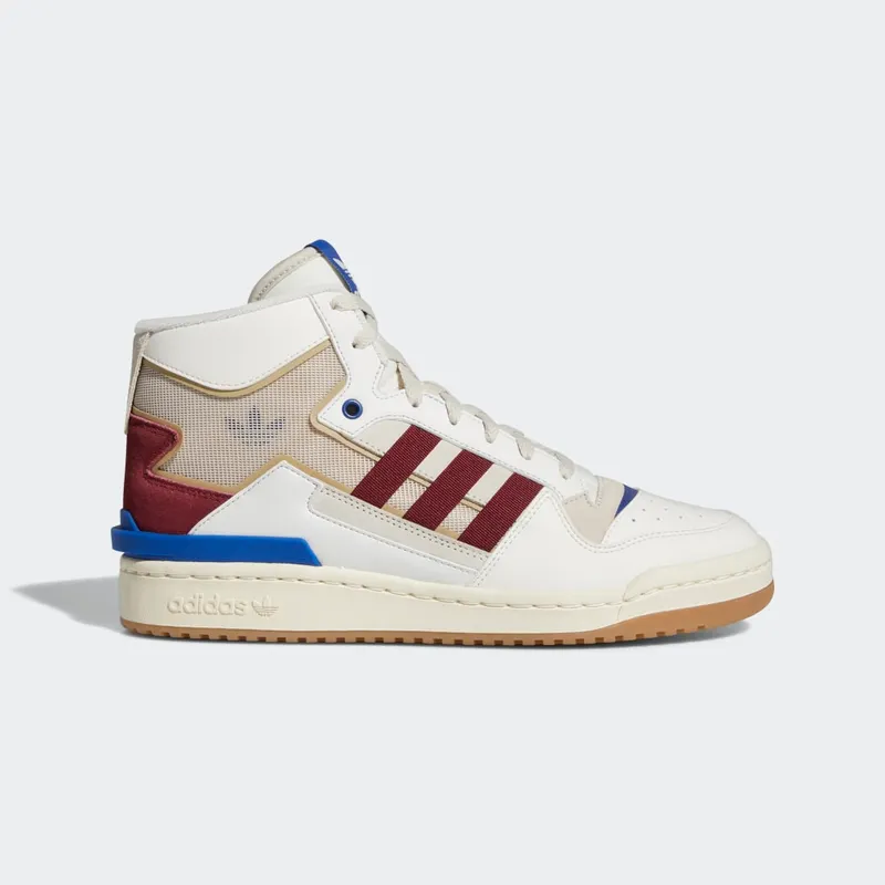 adidas Forum Exhibit Mid Cloud White / Collegiate Burgundy / Bliss (GX4120)