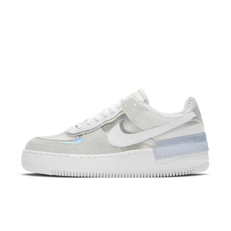 Nike Air Force 1 Shadow Pure Platinum (W) Pure Platinum/White-Metallic Silver-White (DC5255-043)