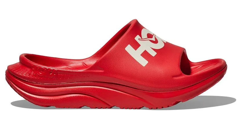 Hoka One Ora Athletic Slide Vermillion White (1155154-VNW)