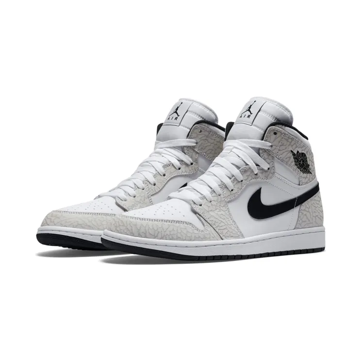 Air Jordan 1 Retro High White Elephant Print (839115-106)