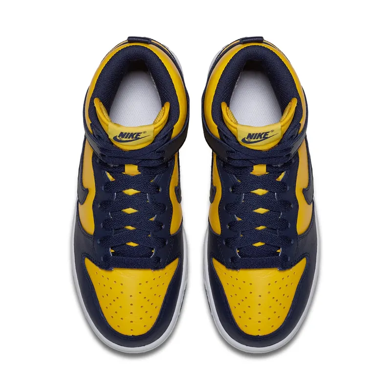 Nike Dunk High Retro Michigan (W) Varsity Maize/Midnight Navy (854340-700)