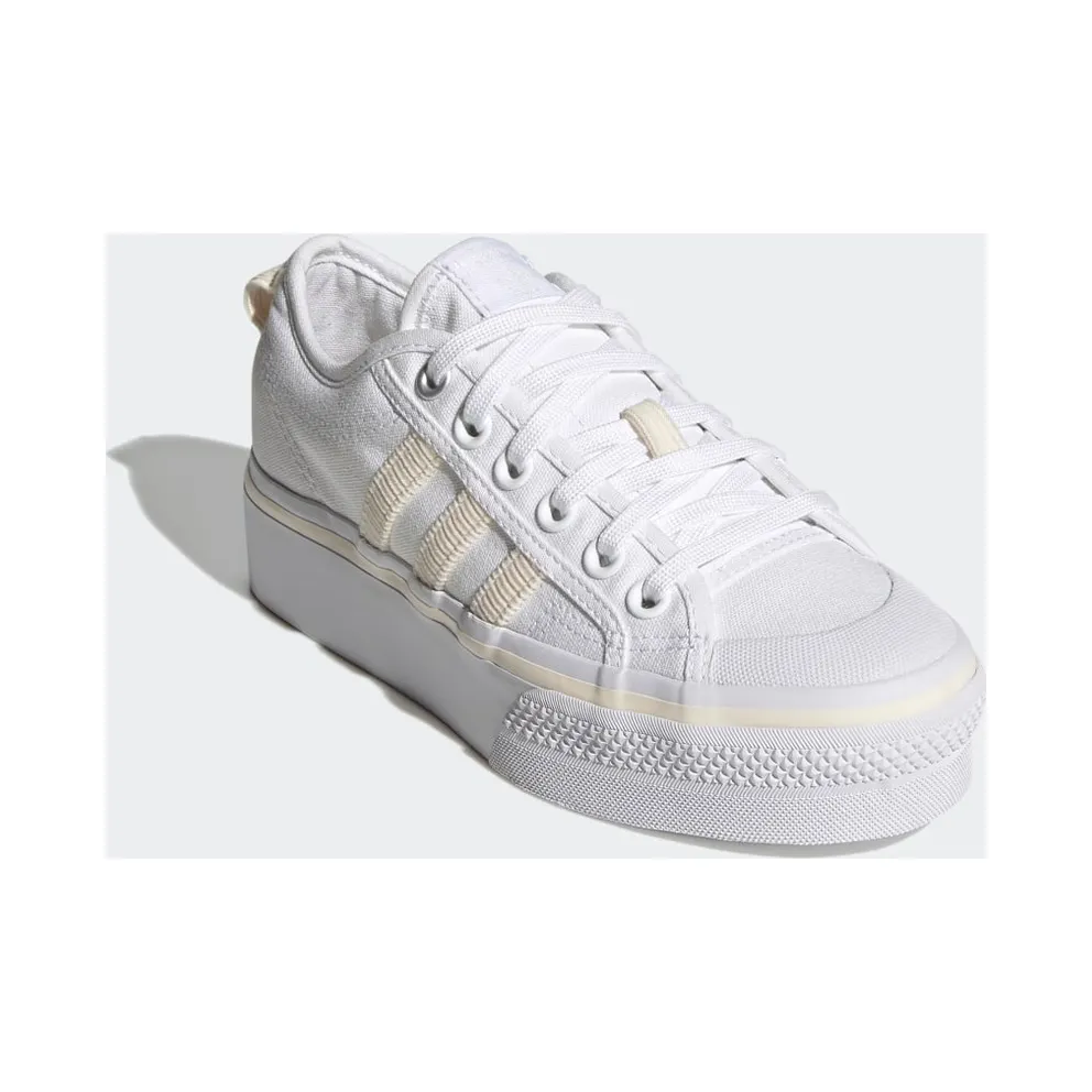 Adidas Nizza Platform ‘Off White Cream’ Cloud White/Off White/Silver Metallic (H69028)