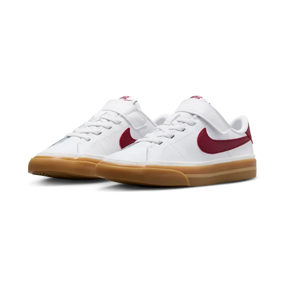 Nike Court Legacy White Gum Yellow Team Red (DA5381-132)