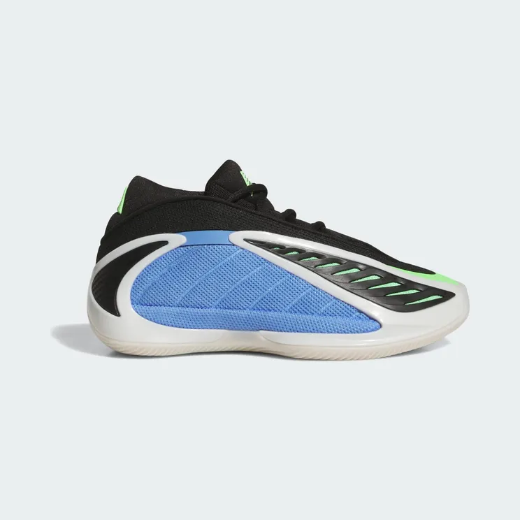 adidas Anthony Edwards 2 Shoes Kids “Blue Fusion / Zero Metalic / Lime Burst” (JS3509)