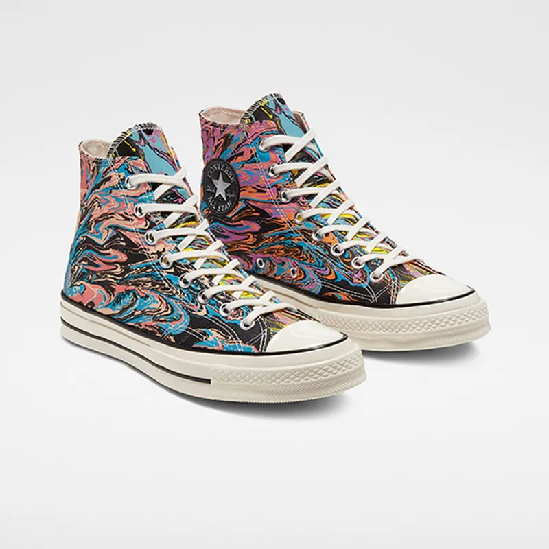 Converse Chuck Taylor All-Star 70s Hi Marble Egret/Multi-Black (167373C)