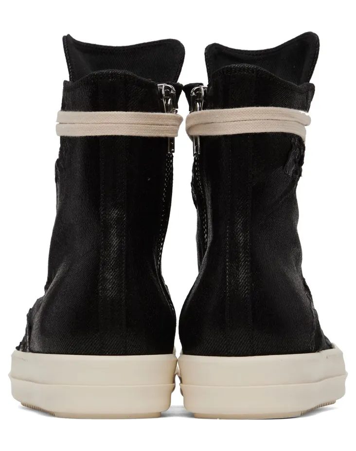 Rick owens Black Foil Slash 911 BLACK/MILK/MILK (DU02B4800 BFLS) (2)
